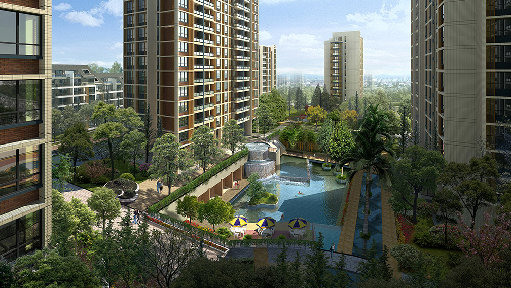 居住區(qū)景觀設計圖片