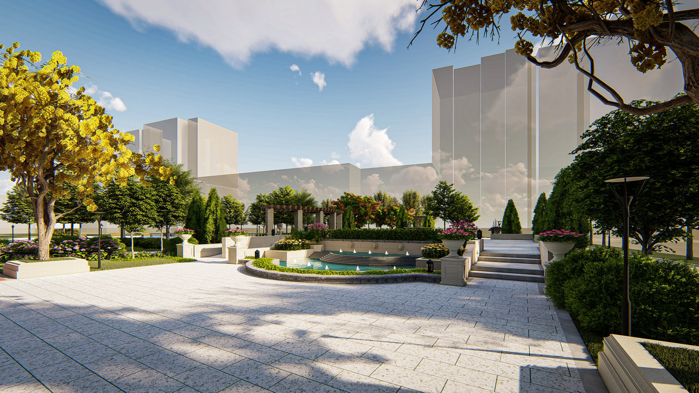 居住區(qū)內(nèi)園林景觀(guān)方案設(shè)計(jì)的基本思路