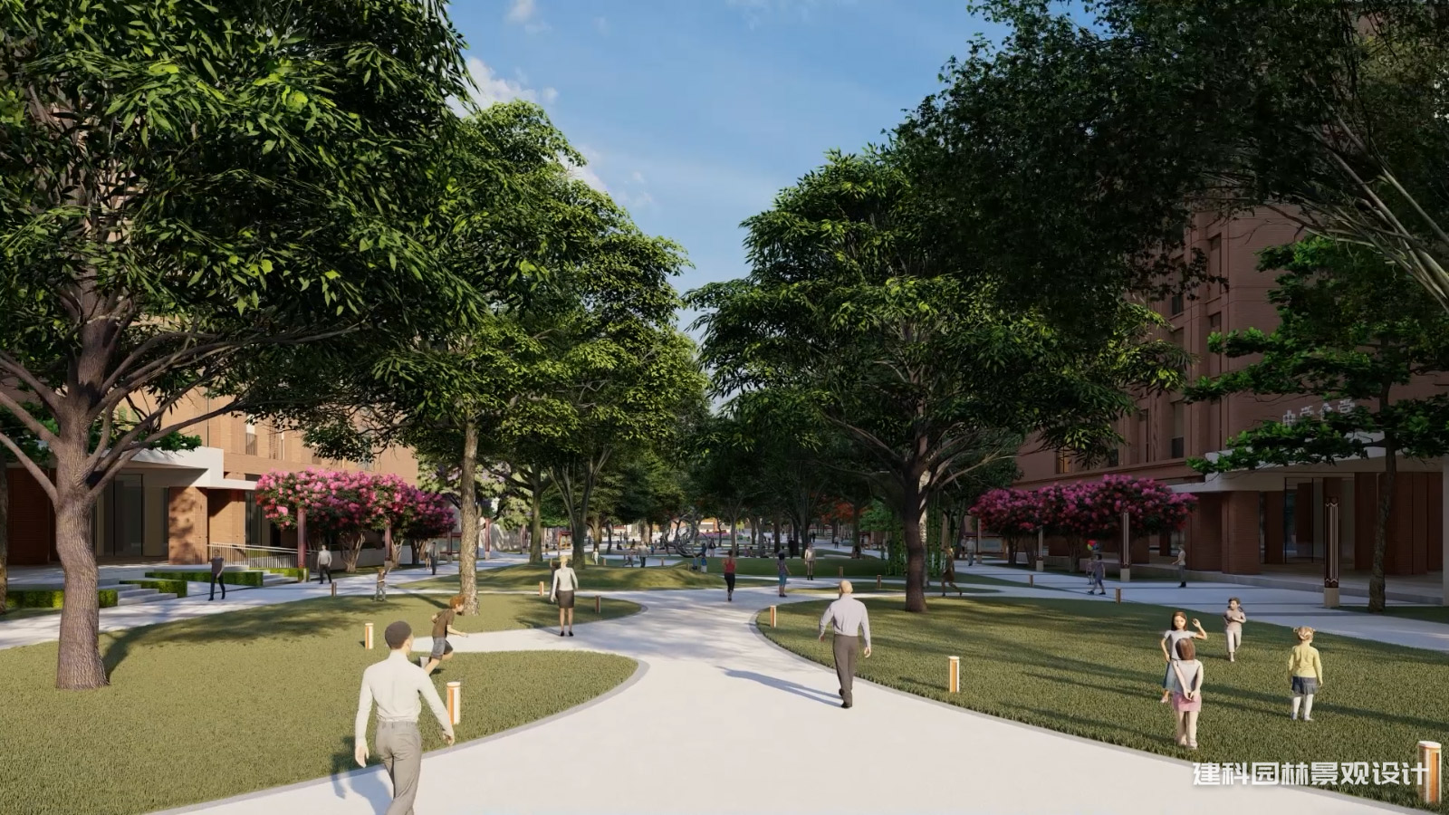 學(xué)校綠地改造設(shè)計的總體布局與功能分區(qū)